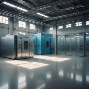 Покрасочные кабины и сушильные камеры в составе промышленного оборудования